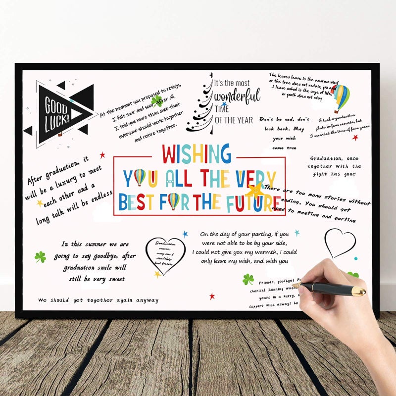 Outus Farewell Party Decoration Farewell Card Large 13.8 x 21.6 Inches College Farewell Card Jumbo Office Greeting Card Good Luck Guest Poster for Colleague Party Supplies - Image 1