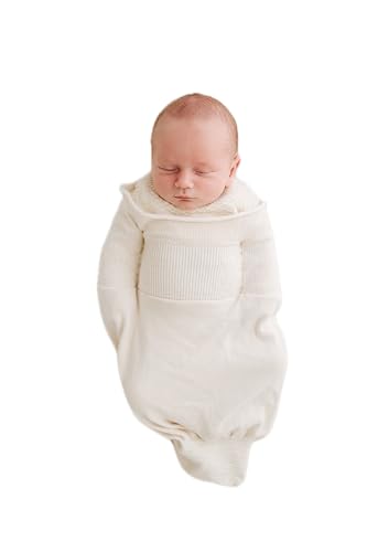 Swaddelini Organic Cotton Sleep Sack Swaddle for Newborns 03 Month Baby Sleep Sack 1218 pounds Made in USA - Image 1