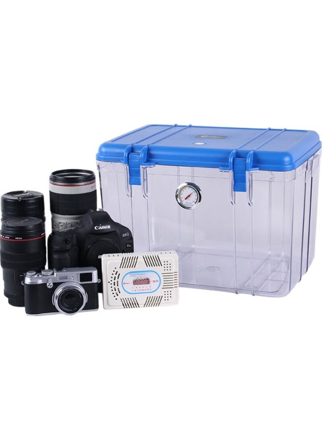Eirmai R20 Dslr Camera Moisture-proof Case, Lens Storage Box, Camera Drying Case, Large Size, Built-in Large Moisture-absorbing Card, Dazzling Blue - Image 1