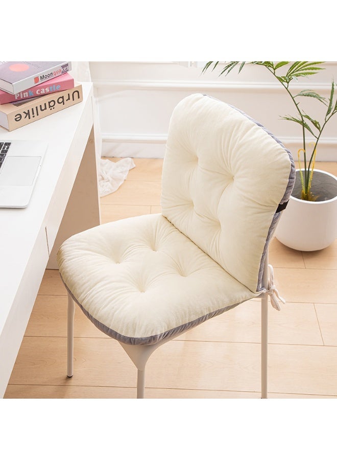 Chair Cushion Plush High Back Rocking Chair Cushion Chair Seat Cushion with Ties Soft Seat Pad with High Back Lelax Lazy Buttocks Pillow Non Slip Seat Cushion Ergonomic Office Seat Cushion Thickened Square Soft Fluffy Cushion Backrest Pillow Washable For Indoor Room Office And Kitchen - Image 3
