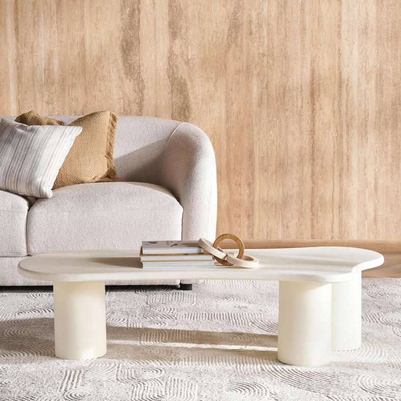 Pan Home Yola Coffee Table - Off White - Image 2