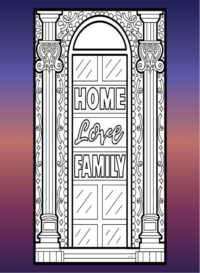 Coloring Broadway - Anastasia Inspired Coloring Pages (Set of 4) “Home, Love, Family” Collection, Broadway Musical Merchandise, Ideal Gift for a Broadway Theater Lover - Image 2