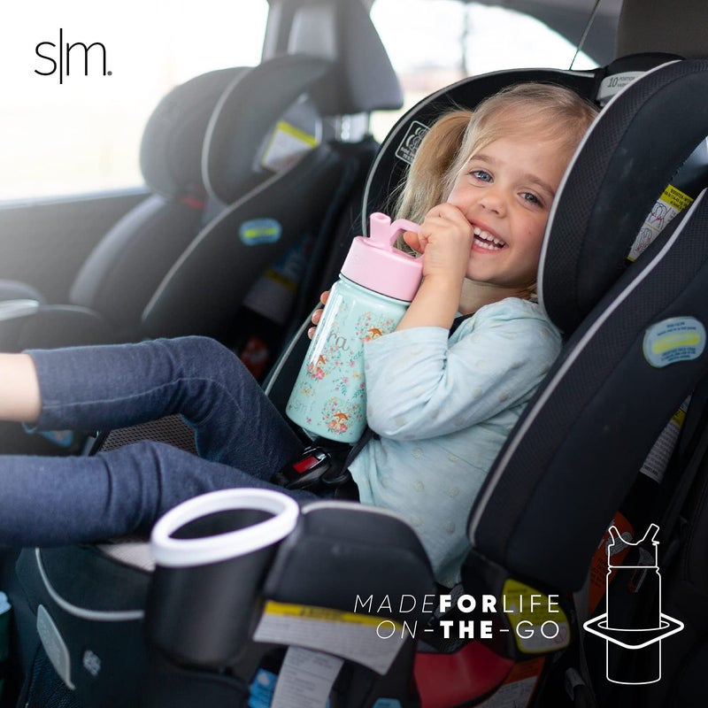 Simple Modern Kids Summit Water Bottle with Straw Lid | Disney Wish 14oz Stainless Steel Cup Insulated Tumbler for Girls, School | Asha's Adventure - Image 5