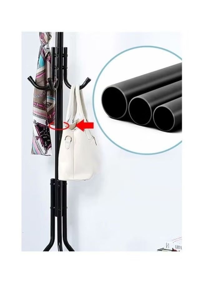 Falpro Metal Cloth Rack Clothes And Coat Hanger Rack Garments Rack Elegant White Free Standing Cloth Rack Black 172x43cm Black 172x43cm - Image 4