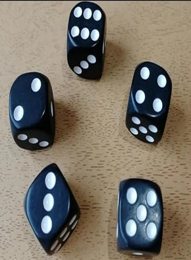 ISHARAA Six Sided 16mm Multicolour Transparent Black & Blue Colour Combination Dice for Ludo, Maths Learning, Entertainment, Parties (2 Colour Combo Dice Set) Pack of 12pcs - Image 2