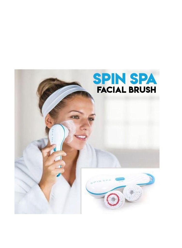 AS SEEN ON TV Spin And Spa Face And Body Auto Spin Massaging Rechargeable Cleansing Electric Shower Brush - Image 2