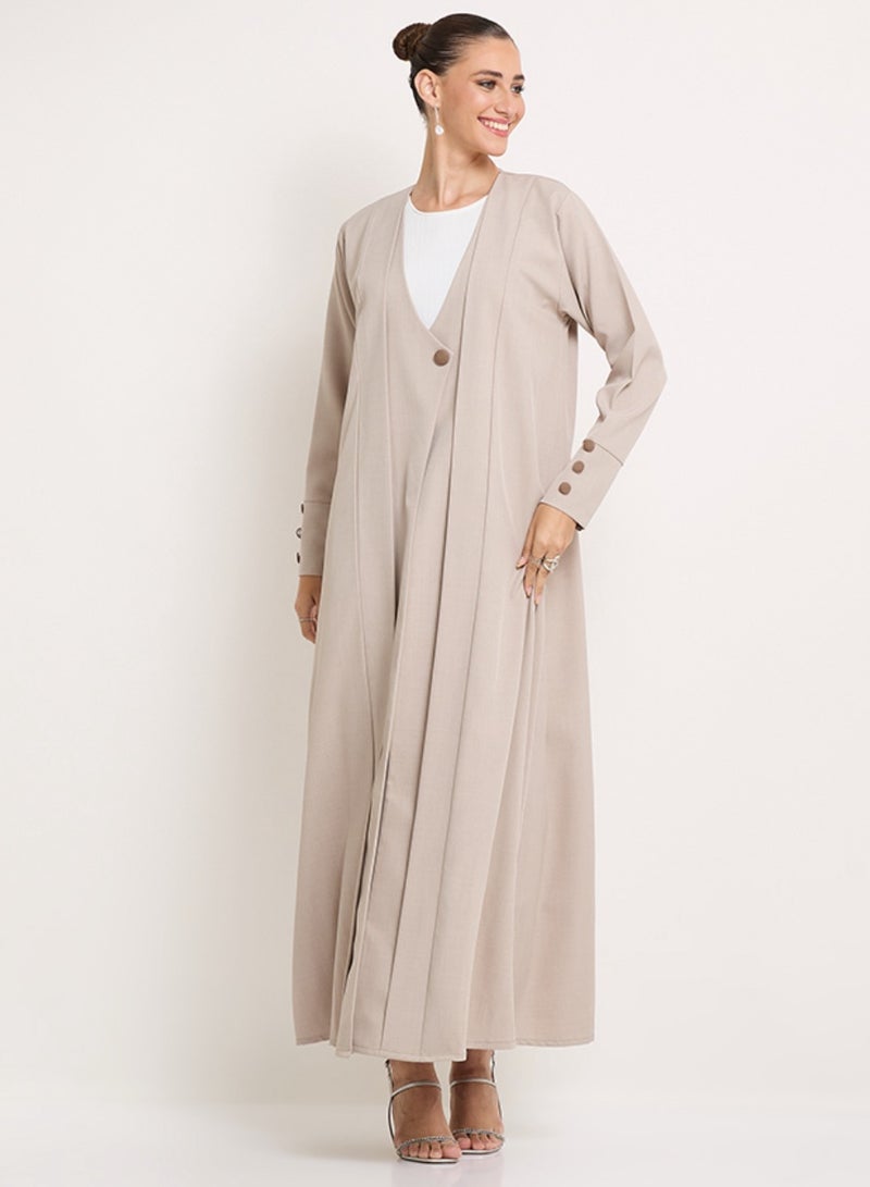 Rosette Abaya Royal Blazer Jacket with buttons style - Image 4