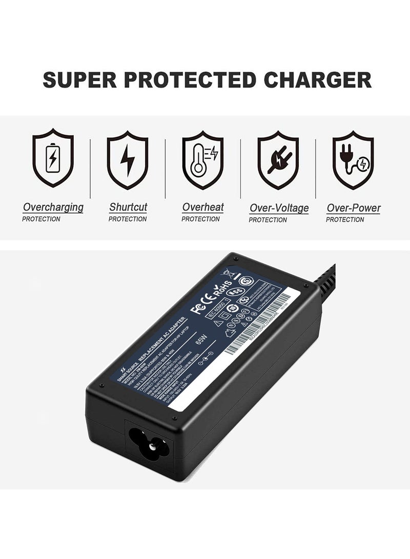 SMART SOURCE 65W 19.5V 3.33A AC Replacement HP Laptop Charger, 710412-001, 709985-002, PA-1650-30HE Compatible with HP 250 255 G2 G3 G4 G5 Series, HP Pavilion 15 Series Notebook, HP Elite Book, Chromebook 14, - Image 4