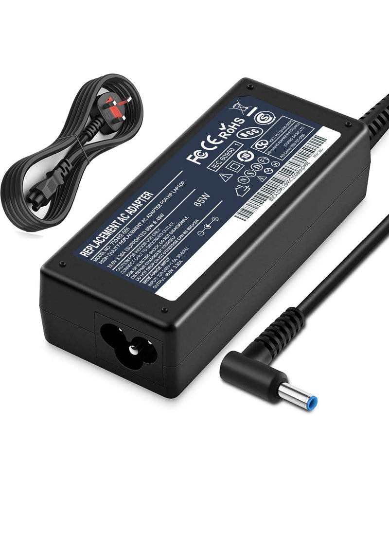 SMART SOURCE 65W 19.5V 3.33A AC Replacement HP Laptop Charger, 710412-001, 709985-002, PA-1650-30HE Compatible with HP 250 255 G2 G3 G4 G5 Series, HP Pavilion 15 Series Notebook, HP Elite Book, Chromebook 14,  - Image 1