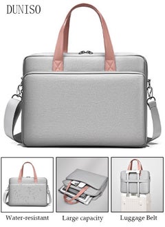 DUNISO 14 Inch Laptop Bag Lightweight Computer Bag Travel Business Briefcase Water Resistance Shoulder Messenger Bag Crossbody Bag for Men and Women Work Office  - Image 1