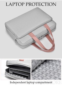 DUNISO 14 Inch Laptop Bag Lightweight Computer Bag Travel Business Briefcase Water Resistance Shoulder Messenger Bag Crossbody Bag for Men and Women Work Office  - Image 2