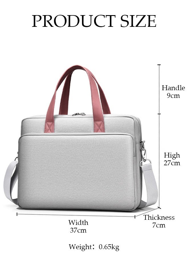 DUNISO 14 Inch Laptop Bag Lightweight Computer Bag Travel Business Briefcase Water Resistance Shoulder Messenger Bag Crossbody Bag for Men and Women Work Office  - Image 4