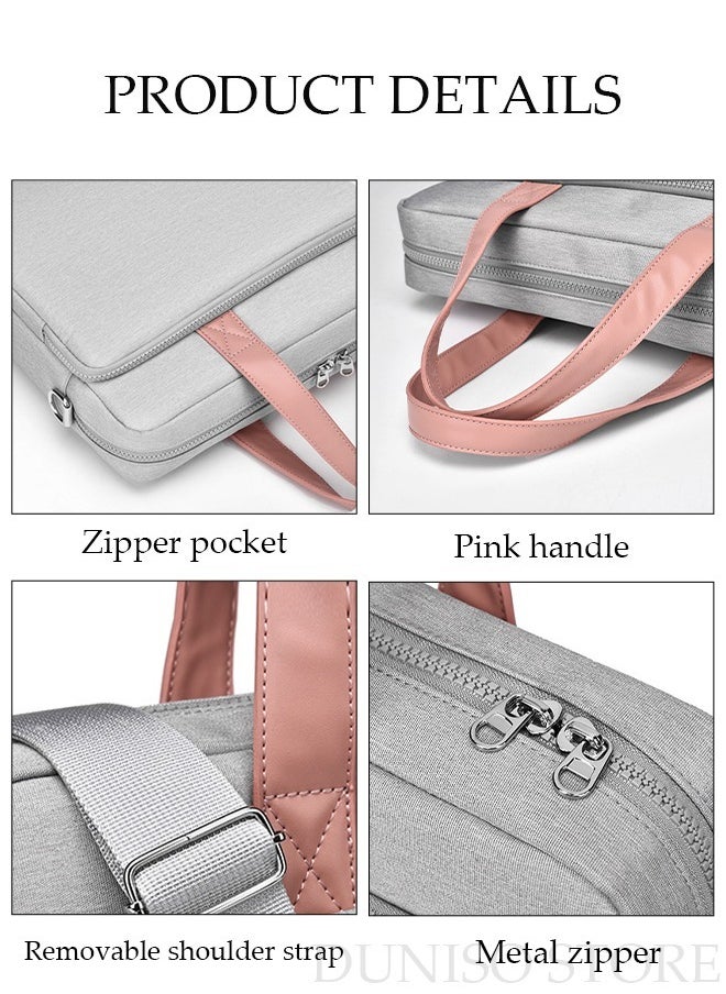14 Inch Laptop Bag Lightweight Computer Bag Travel Business Briefcase Water Resistance Shoulder Messenger Bag Crossbody Bag for Men and Women Work Office