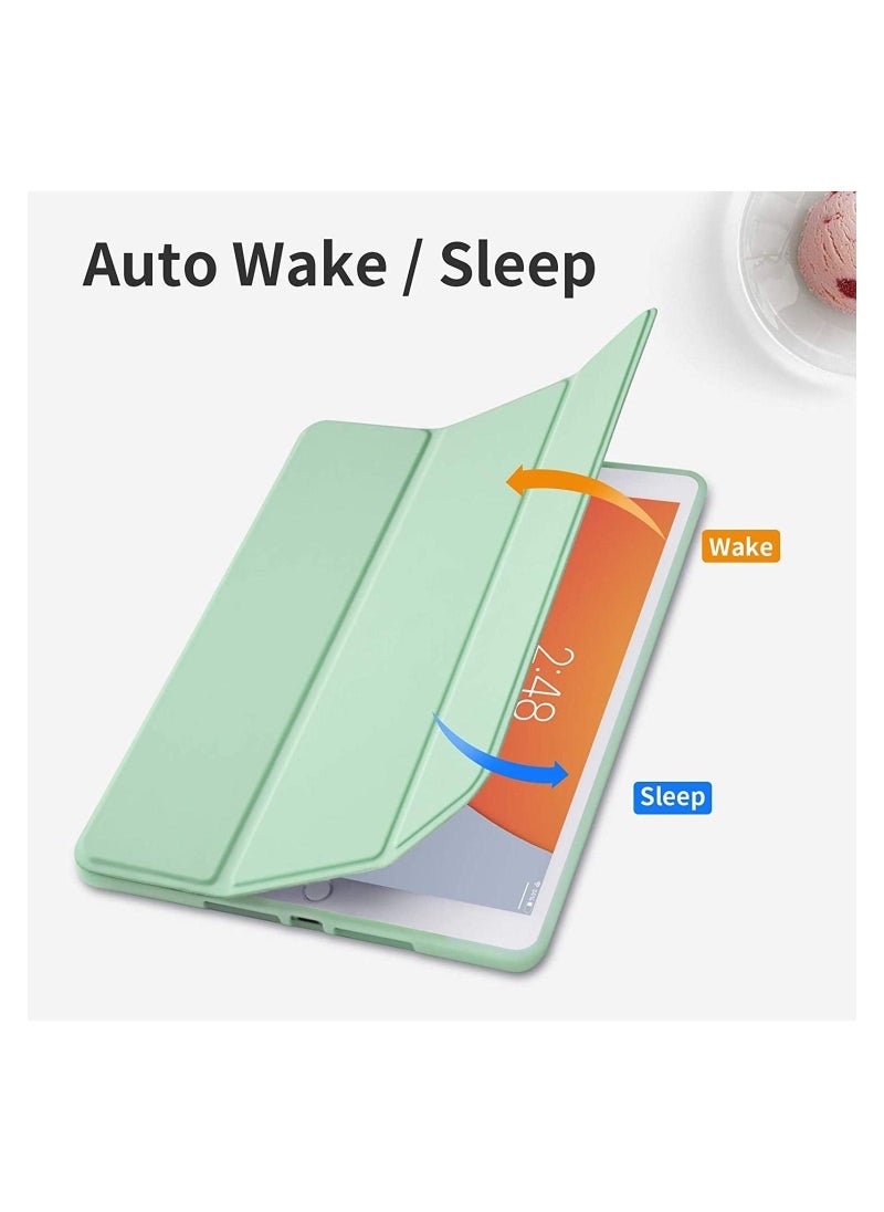 iPad 9th/8th/7th Generation case (2021/2020/2019) iPad 10.2-Inch Case with Pencil Holder [Sleep/Wake] Slim Soft TPU Back Smart Magnetic Stand Protective Cover Cases - Image 3