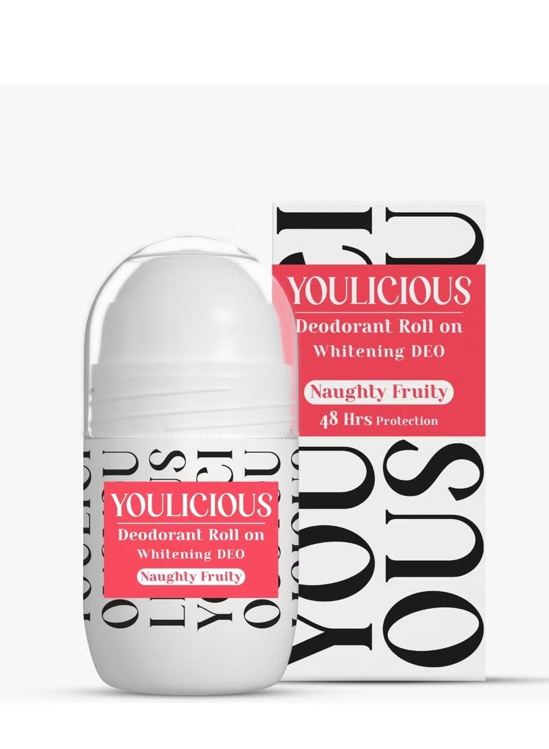 Youlicious Deodorant Roll On, Natural Touch & Naughty Fruity - 50ml*2 - Image 3