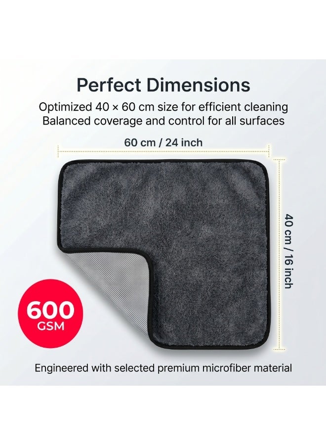 Manful Microfiber Cleaning Cloth 36 Pack – 40 * 60cm 600 GSM Ultra Thick Car Drying Towels, Premium Microfiber Towels for Car Wash, Detailing, Polishing, Scratch-Free - Image 5