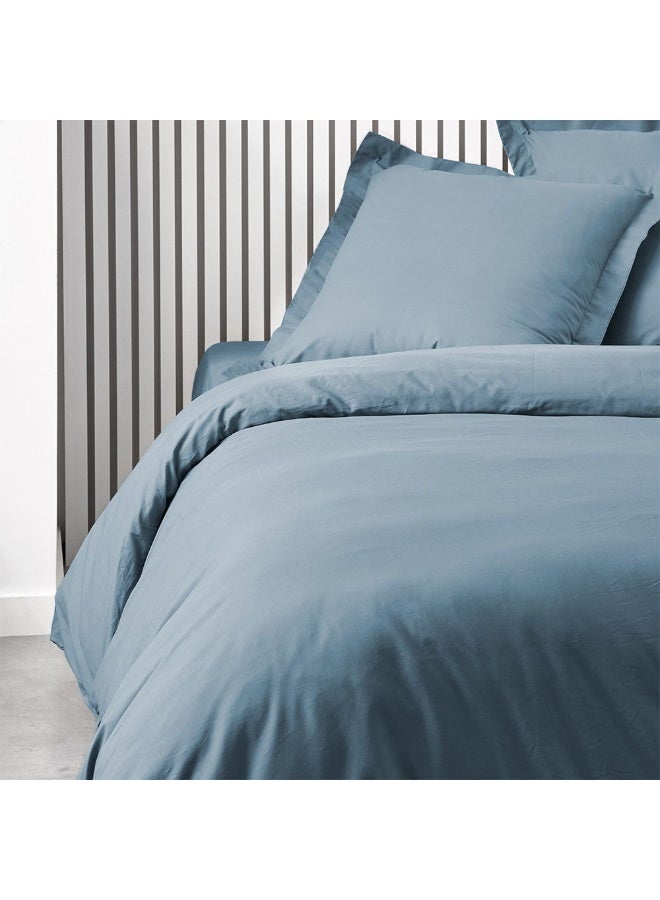 DANUBE HOME Pristine Fit 144Tc King Duvet Cover, Comfortable, Durable, Breathable, And Stylish Duvet for a Cozy And Elegant Bedroom Makeover 240X260Cm Light Blue 