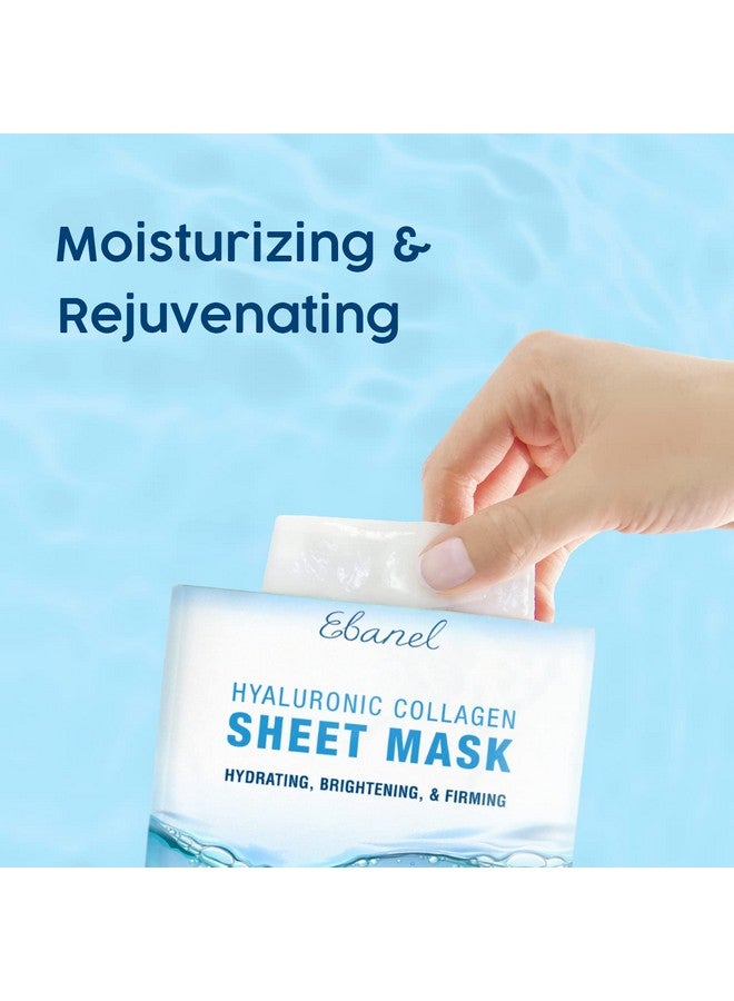 Ebanel Banel 15 Pack Collagen Peptide Hydrating Face Masks Instant Brightening Firming Anti Aging Face Sheet Masks Moisturizing Spa Face Masks Skincare With Hyaluronic Acid Vitamin C Chamomile Aloe  - Image 3