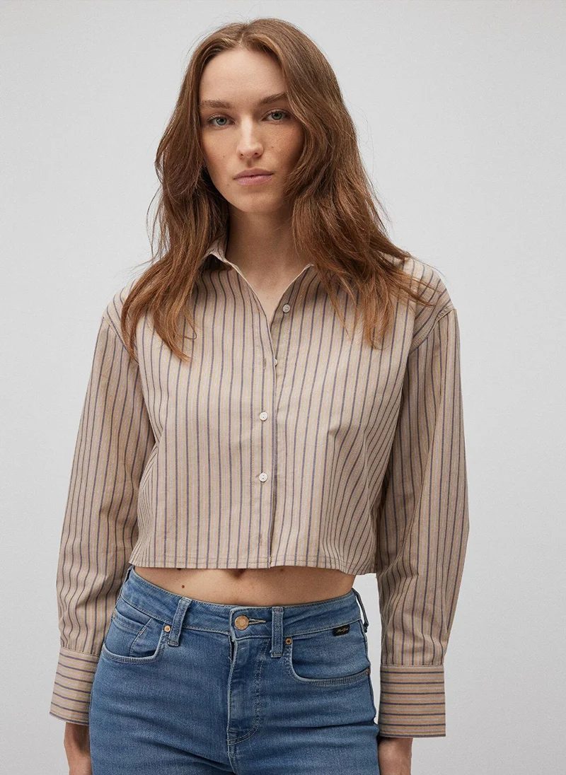 MAVI Striped Beige Shirt
