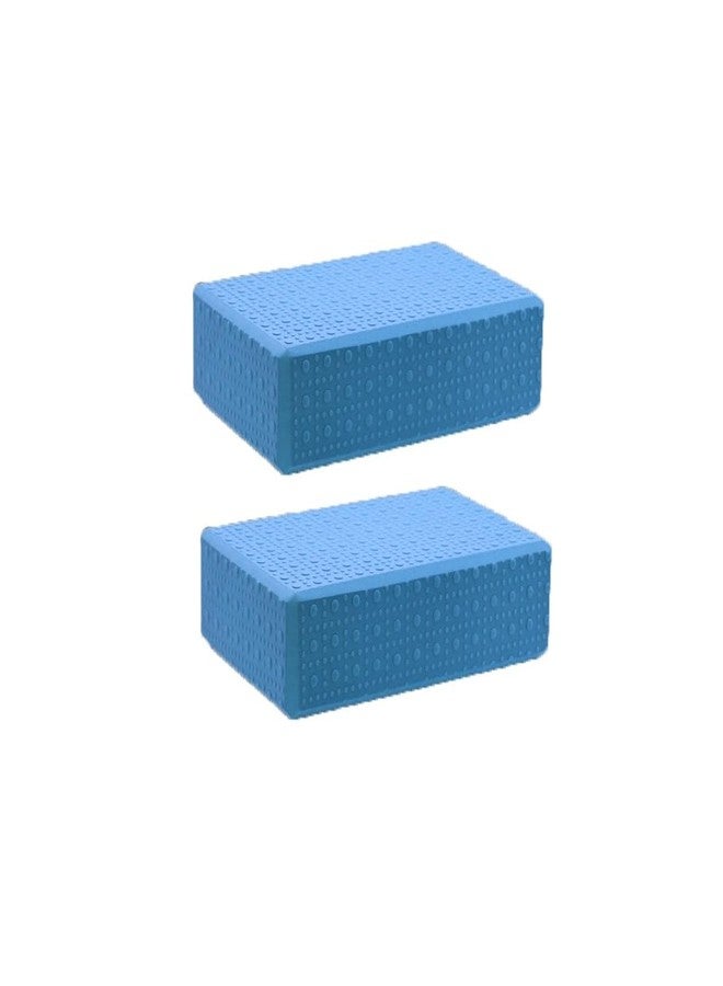 PUSHKH High Density EVA Foam Yoga Blocks Lightweight Non-Slip Surface Yoga Bricks for Improved Strength & Flexibility Stretching Exercise Balance Workout Fitness & Gym Blocks, Set of 2 - Image 1
