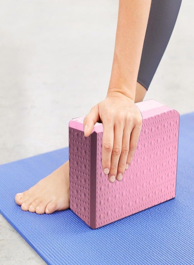 PUSHKH High Density EVA Foam Yoga Blocks Lightweight Non-Slip Surface Yoga Bricks for Improved Strength & Flexibility Stretching Exercise Balance Workout Fitness & Gym Blocks, Set of 2 - Image 3