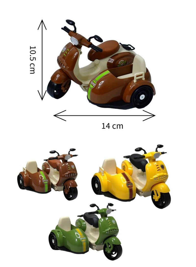 بريميم دراجة سكوتر كهربائية للأطفال مع عربة جانبية - دراجة نارية كهربائية كلاسيكية للأطفال الصغار - Image 2