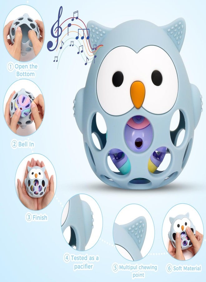 Venditer Baby Toys 0-3 Months, Rattle Toys Newborn 3-6 6-9 Months, Montessori Baby Toys 0-6 Months Baby Games Montessori 1 Year Sensory Games for Babies (Blue) - Image 2