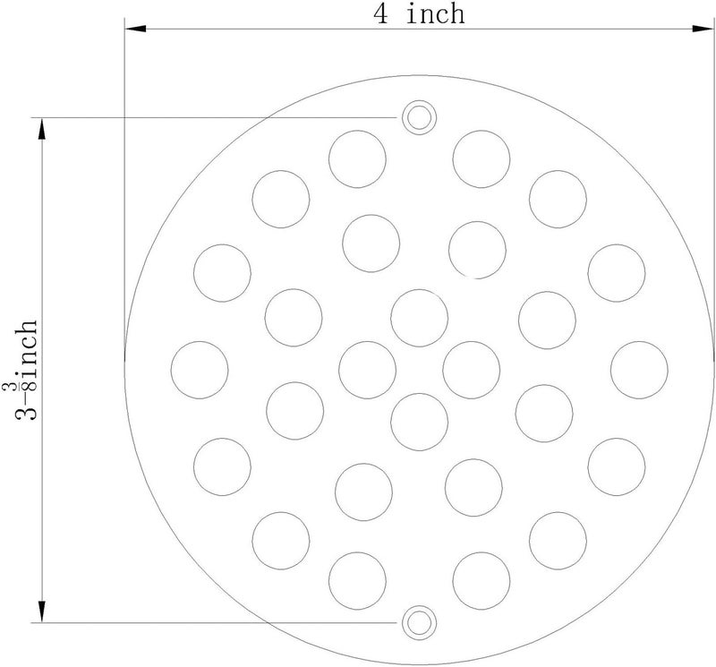 TRUSTMI 4 Inch Screwin Shower Drain Cover Replacement Floor StrainerBrushed Gold - Image 5
