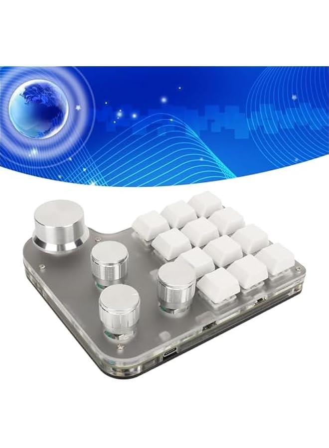 Mini Keypad, Mini Macro Mechanical Gaming Keyboard, 2.4G Wireless One Key Control Combo Mini RGB Custom Keypad Programming Macro Pad for Industrial Console, 6gmcy21pah  - Image 2
