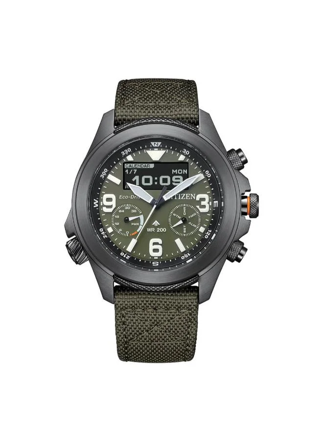 سيتيزن Men's Nylon (CORDURA®) Promaster Land Eco-Drive Watch JV1005-02W - 44 mm