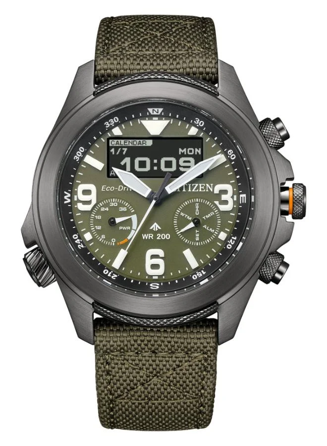 سيتيزن Men's Nylon (CORDURA®) Promaster Land Eco-Drive Watch JV1005-02W - 44 mm