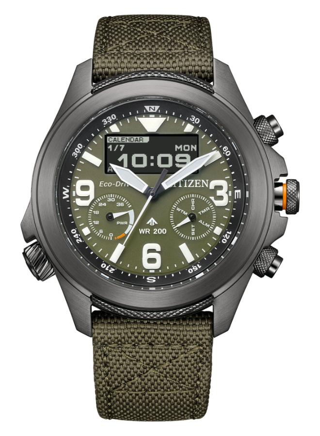 CITIZEN Men's Nylon (CORDURA®) Promaster Land Eco-Drive Watch JV1005-02W - 44 mm - Image 1