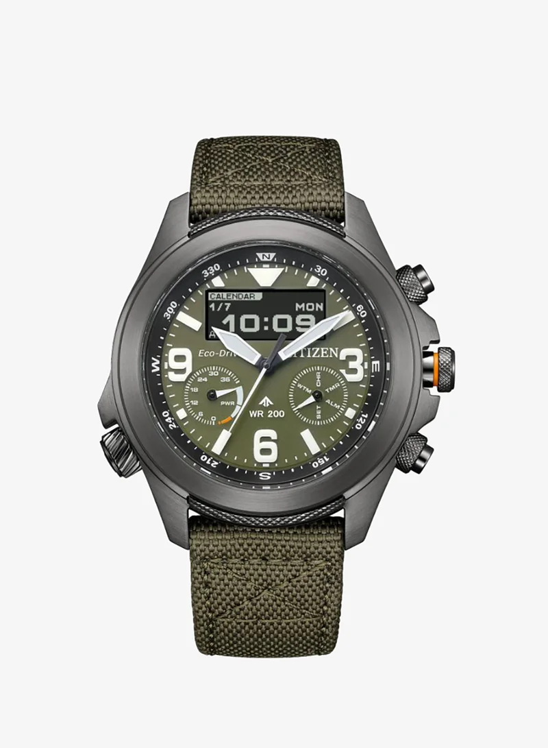 CITIZEN Men's Nylon (CORDURA®) Promaster Land Eco-Drive Watch JV1005-02W - 44 mm