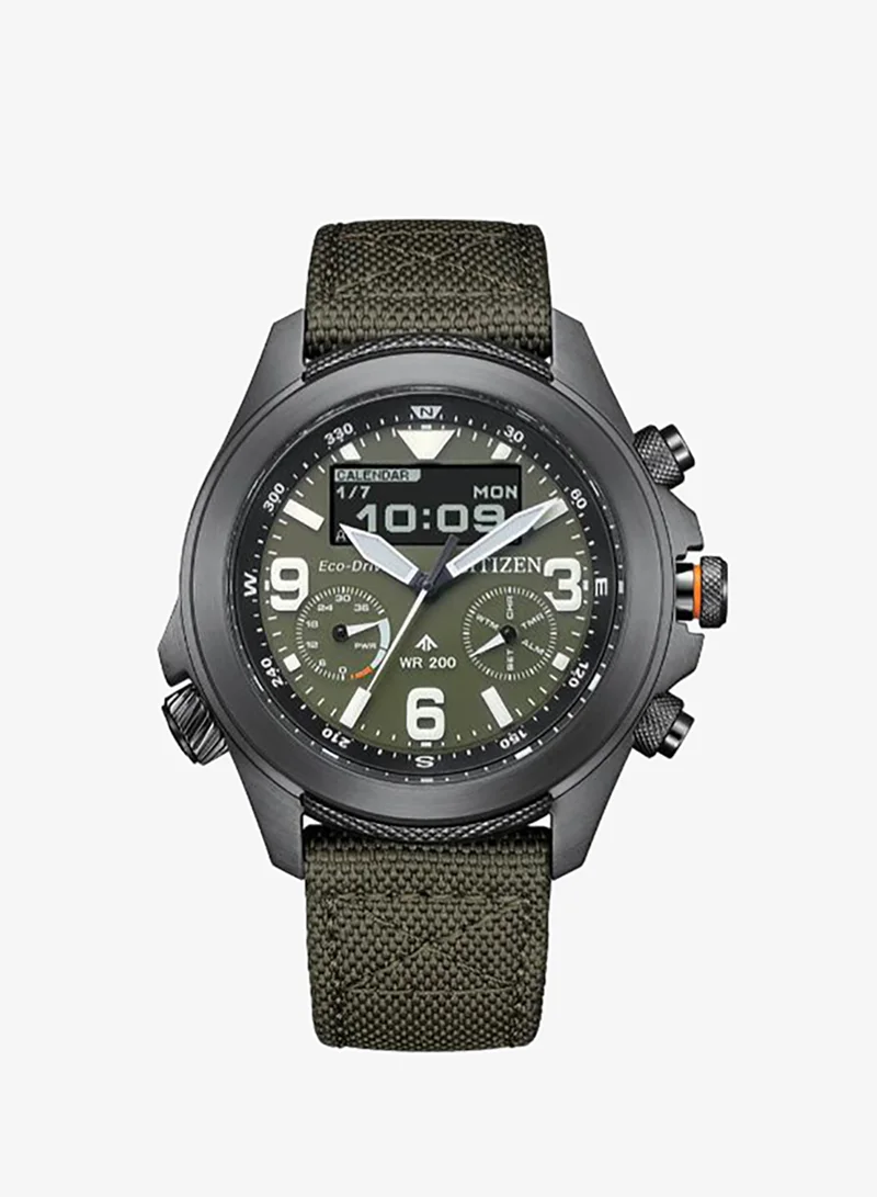 CITIZEN Men's Nylon (CORDURA®) Promaster Land Eco-Drive Watch JV1005-02W - 44 mm