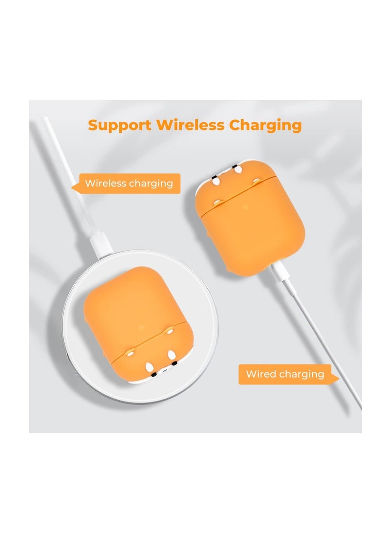 SYOSI C ute Airpods Case Airpods 2 Case Corgi Dog Cool Funny 3D Animals Cartoon Puppy Shaped Full Protection Shockproof Soft Silicone Charging Case Cover for Girls Boys Kids Child Women - Image 4