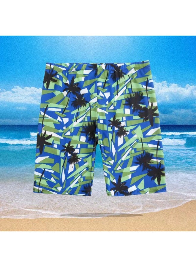 إسكدنيا سراويل سباحة رجالية من النايلون 2022، سراويل للشاطئ، أرجل طويلة، سراويل بخمس نقاط مضادة للإحراج بالإضافة إلى الأسمدة بالإضافة إلى سراويل السباحة سريعة الجفاف - اللون: أصفر، - Image 4