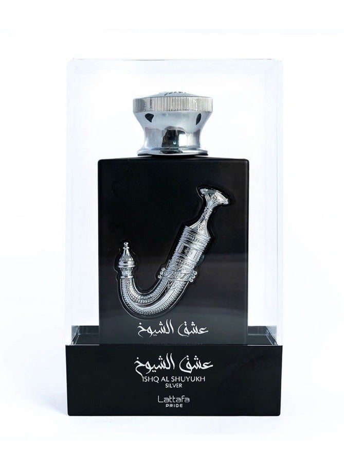 Lattafa Ishq Al Shuyoukh Silver Perfume by Lattafa, 100ml - Image 2