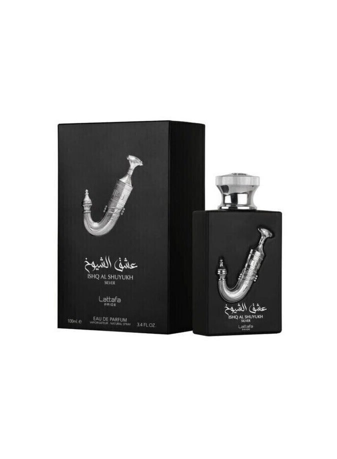 Lattafa Ishq Al Shuyoukh Silver Perfume by Lattafa, 100ml - Image 3