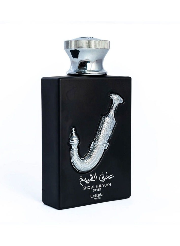 Lattafa Ishq Al Shuyoukh Silver Perfume by Lattafa, 100ml - Image 4