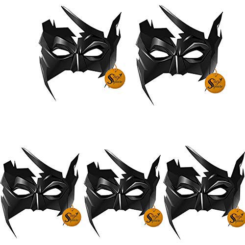 Sage Square Indian Super Hero Krrish Mask for Theme Party, Birthday, Function, Drama, Dress-up, Costume Parties, Cosplay (Pack Of 5) - Image 1