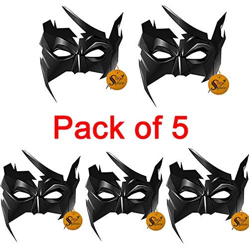 Sage Square Indian Super Hero Krrish Mask for Theme Party, Birthday, Function, Drama, Dress-up, Costume Parties, Cosplay (Pack Of 5) - Image 2