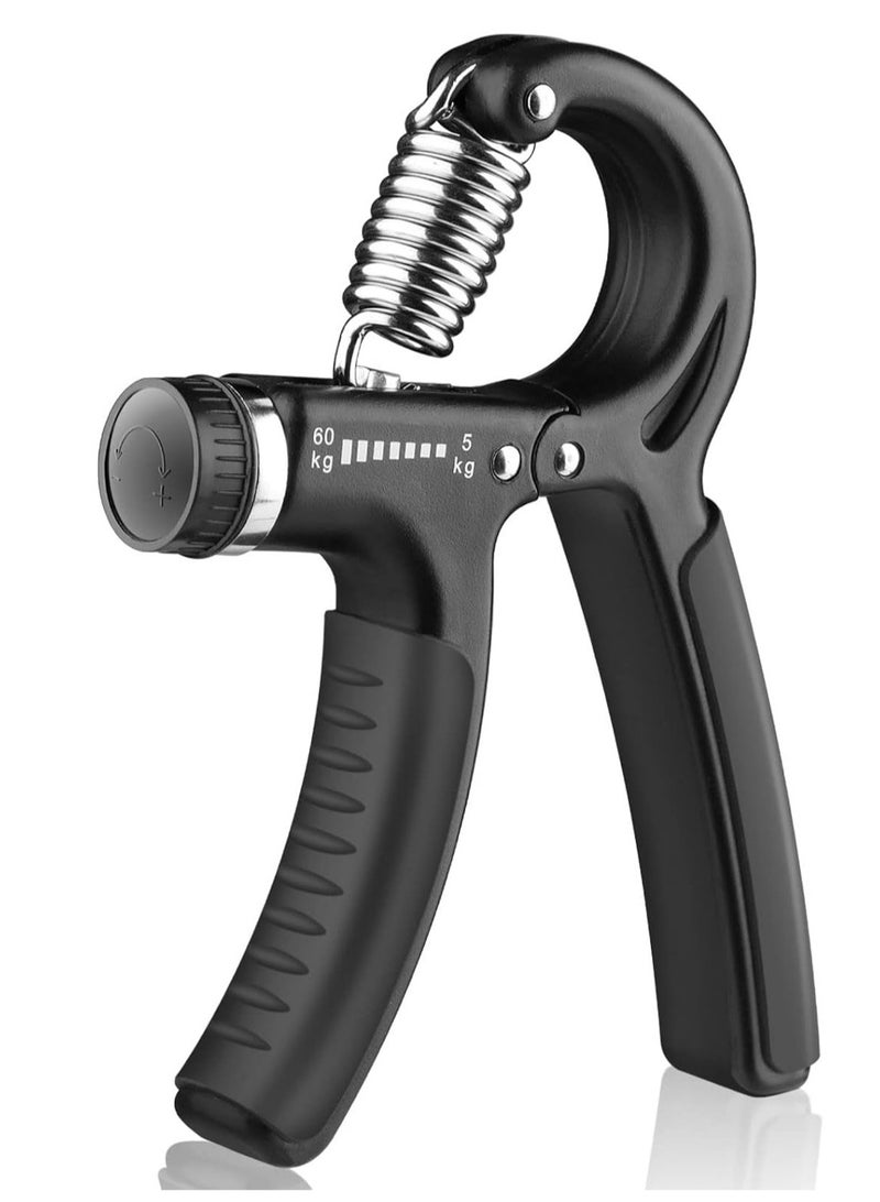 Grip Strength Trainer with Adjustable Resistance (11-132 Lbs / 5-60kg) – Hand Exerciser for Forearm Strengthening, Muscle Building, Injury Recovery, Finger and Hand Exercise, Strength Training Tool, Portable Hand Grip Trainer for Physical Therapy, Rehabilitation, and Grip Endurance - Image 1