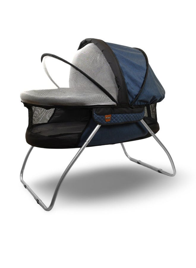 Petit bebe Baby Cot Bed Premium Dark Blue  - Image 1