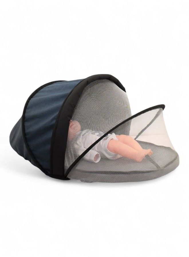 Baby Cot Bed Premium, Dark blue
