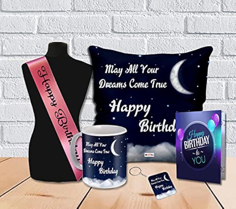 ME  YOU ME & YOU Birthday Gift for Wife, Printed Happy Birthday Gift, Birthday Cushion, Mug, Card, Key Chain, sash - Image 1