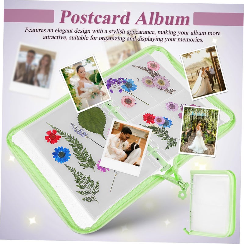 ألبوم صور Kpop من PVC الأسود مع أكمام لحفظ البطاقات، محمول ومزود بملصقات لتخزين الصور والبطاقات - Image 4
