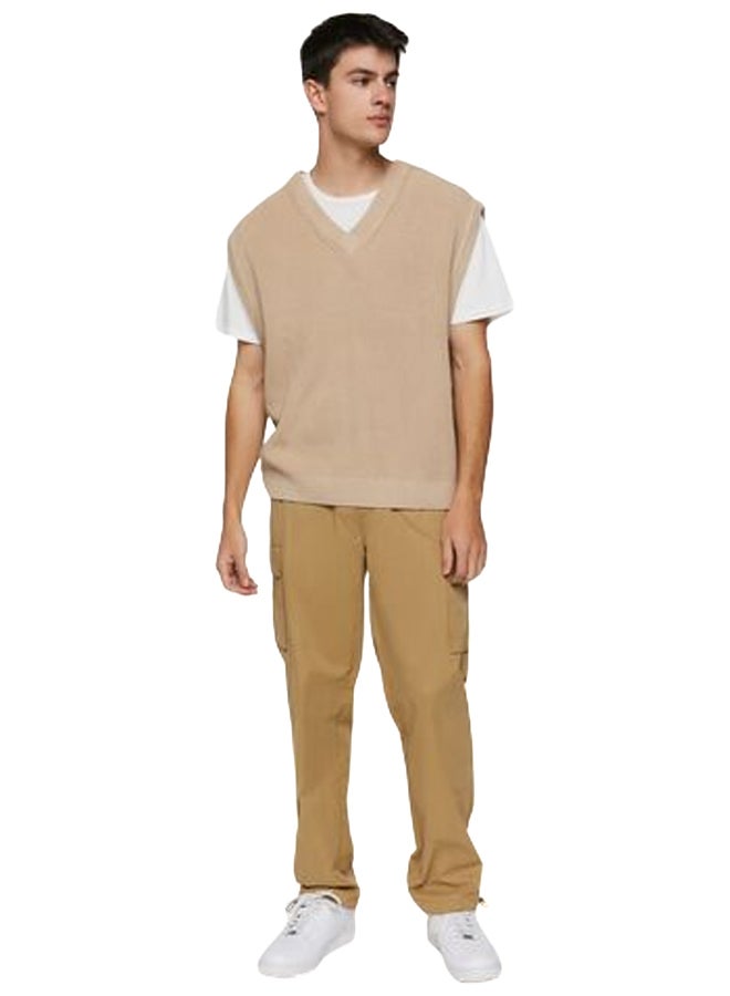 FOREVER 21 Contrast-Hem Sweater Vest - Image 1