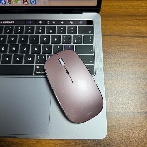 Harfoowo Wireless Bluetooth Mouse for iPad pro iPad Air Mac MacBook Pro MacBook Air Laptop iMac Chromebook Win8/10/11 HP DELL PC (Pink) - Image 3