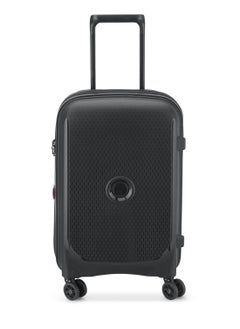 DELSEY Paris Belmont+ 55cm Hardcase 4 Double Wheel Expandable Cabin Luggage Trolley Black  - Image 1
