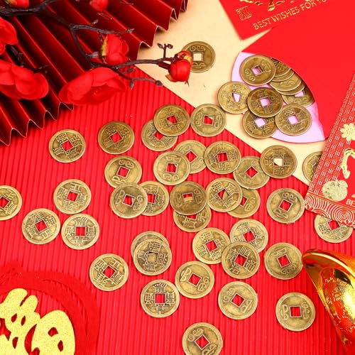 JULMELON 24 Pcs Chinese New Year Red Envelopes and 100 Pcs Lucky Coins Set, Lunar New Year Envelopes for Gifting and Celebrations - Image 4